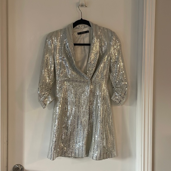 Zara Dresses Zara Sequin Blazer Dress Poshmark